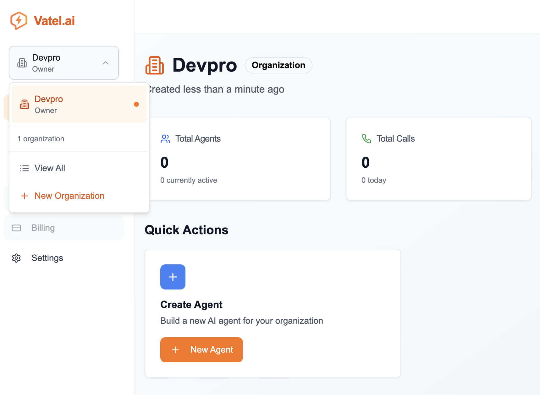 Organization selection
